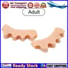 LF# 2x Toe Separator Hallux Valgus Corrector Hammer Straightener (Adult Beige)