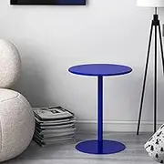 Tall Cocktail Bistro Table Round Side Table Nightstand Coffee End Table for Living Room, Dining Room, Bedroom, Small Spaces, Easy Assembly Modern Sofa End Table(40x50cm)