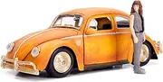 Jada Toys Transformers - 1971 Volkswagon 1:24 Beetle Bumblebee Diecast Model Car with Charlie Figurine