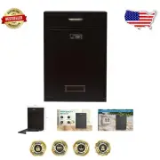 Locking Vertical Dropbox Mailbox - Heavy-Duty Wall Mounted Security Solution