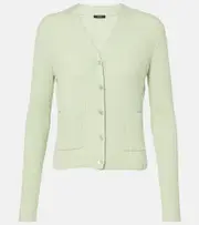 [Joseph] Joseph Ribbed-knit wool cardigan AU 14 green