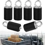 Quickwolf Ranger General Tie Down Anchor Bed Anchor Compatible with Polaris Ranger 1000 XP 900 800 700 500 570 General 1000 Lock and Ride Anchor UTV Accessories (Black,6 Pcs)