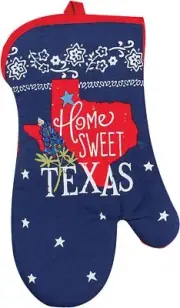 Kay Dee Designs Red & Blue Home Sweet Texas Large Oven Mitt Potholder