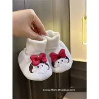 在飛比找ETMall東森購物網優惠-春秋嬰兒女寶寶一體棉質透氣鞋襪