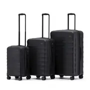Tosca Interstellar 2.0 - 4-Wheel Expandable Suitcase Set of 3 - Black (Small, Medium & Large)