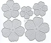 DzIxY Overlap Flower Petals Metal Cutting Dies for Card Making Kit Embossing Paper Die Cuts Scrapbook Machine Stencils Storage Pockets Supplies