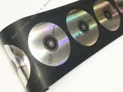 CD-R Metallic Silver CD ROM Computer Black Wallpaper Border YORK YE1588B