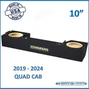 2019-2024 Dodge Ram Quad Cab Dual Sealed Sub Box Subwoofer Enclosure