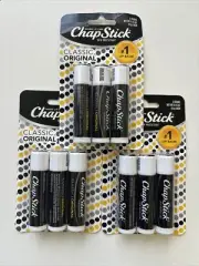 ChapStick Classic Original Lip Balm Tubes, Lip Care - 0.15 Oz 3X (Pack of 3)