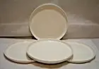 Mikasa Samantha White Bone China 10 1/2" Dinner Plates Set of Four New