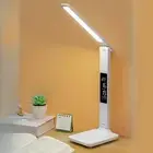 Desk Lamp Dimmable with Clock Date Temperature
