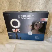 LED Ring Light: Vivitar 6" inch- USB- Vlogging Kit New In Box