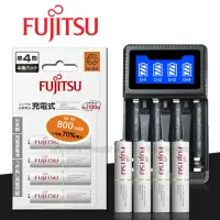 在飛比找momo購物網優惠-【FUJITSU 富士通】低自放電4號750mAh4號4入+