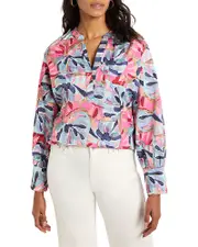 Nic+Zoe Firework Foliage Woven Top