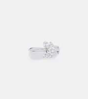 [Yeprem] Yeprem Whisper Ear 18kt white gold ear cuff with diamonds One Size silver