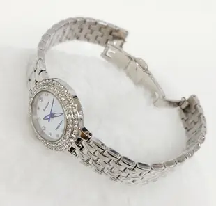 日本Tivolina晶鑽雙圈不鏽鋼手錶26mm/小巧精緻氣質高雅/藍寶石水晶鏡面/特價!