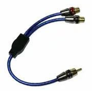 ProLink Audiophile Stereo RCA Interconnect Cable -1 Male to 2 Female Y Cable