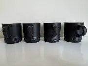 Le Creuset 100 mL (3.5 oz) London Espresso Mug/Cup - Matte Black - Set Of 4