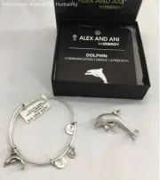 Alex and Ani Dolphin Bracelet Silver Color Jewelry Dolphin Pin & Bracelet