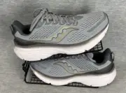 Saucony Guide 17 Running Sneakers Mens 11 W Gray Flint Shadow Trainers Stable