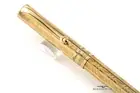 Montegrappa Vermeil Cylindrical Reminiscence Etched Ballpoint Pen -Rare!