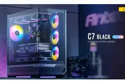 Antec C7-ARGB ATX,E-ATX Panoramic 270 View, USB-C, 4x ARGB PWM Fans. Side Radiator RTX 5090, 7900x, Back Connect MBs, Flip Door, Black Case C7-ARGB