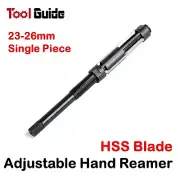 23-26mm HSS Blade Adjustable Diameter Hand Reamer, Hole Expander, Reaming Tool