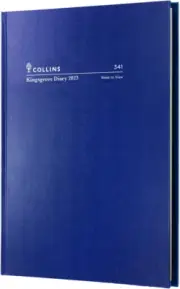 Collins Kingsgrove Week to View 2023 Diary Size A4 Blue
