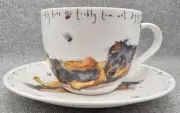 The Leonardo Collection "Tickly Tumx Wet Doggy Nose" Large Cup And Saucer