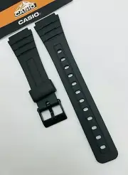 Casio 71604002 18mm Watch Strap Band for F-105W F106W F-91WG Models - Black