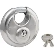 Master Lock 2-Pack Round Steel Padlocks with Shielded Shackle, 2 3/4in.W,