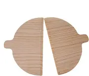 Lmyit Wood Pizza Peel | Pizza Spatula Paddle - Set of 2 Semi-Circular Pizza Board, Pizza Paddle Spatula Oven Accessory for Baking Homemade Pizza