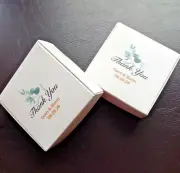 50x white gift box wedding favor personalized gift box Cookie Candy Soap boxes