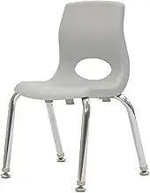 Angeles Gray Chrome Legs 10 inch MyPosture Chair, 10-inch