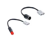 Kings Quick-Connect to Cig Socket Adapter + Quick-Connect to Cig Plug Adapter