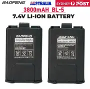 BAOFENG BL-5 3800mAh 7.4V Extended Li-Ion Battery for UV-5R Radio Black