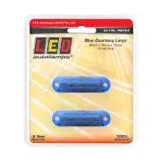 LED Autolamps Blue Courtesy Light Marker Lamp 12 Volt 58x16x13mm Twin Blister