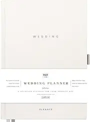 Wedding Planner Book and Organiser for the Bride | Tissue Wrapped in a Gift Box | 160gsm Ultra Thick Pages | This Elegantly Designed Planner Allows you to Plan Every Detail for your Special Day