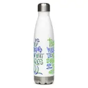 Psalm23 Edelweiss ThoughIWalk Stainless Steel Water Bottle