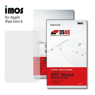 【iMos】APPLE iPad mini 6 8.3吋 3SAS 疏油疏水 螢幕保護貼(塑膠製品)