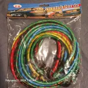 Bungee Cords 8 Pack Of 36" Strech Cords With Hooks