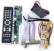 V53 Universal LCD Led Tv Controller Driver Board VGA HD-MI USB TV Motherboard Analog Full Kit 30pin 2ch 8bit Lvds 4 Lamp Ccfl(4ccfl kit 2)
