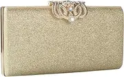 [Tmore] Womens Glitter Evening Bag Bling Cocktail Party Sequin Handbag Prom Party Wedding Purse