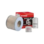 Ryco Oil Air Fuel Filter Service Kit for Daihatsu Dv28D Dv28L B Series 1977-1978