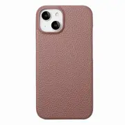 For Iphone 15 Litchi Oil Edge Leather Back Phone Case