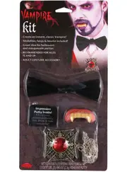 Dracula Vampire Costume Accessory Kit with Teeth