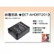 【老闆的家當】台灣世訊ET-AHDBT201 副廠電池【相容 Gopro AHDBT-201 電池】