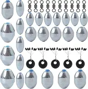 Heavy Fishing Weights - Sinkers for Bass Fishing,Creative Egg Shaped Weights Drop Casting for Freshwater Saltwater Bass Accessories