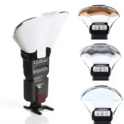 3 Colors Flash Light Speedlite Diffuser Softbox Reflector for DSLR Camera