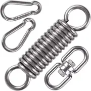 WAREMAID Hammock Chair Hanging Kit Swing Spring Hardware, Heavy Duty Suspension